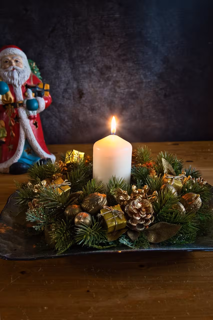 Ideas para centros de mesas de Navidad