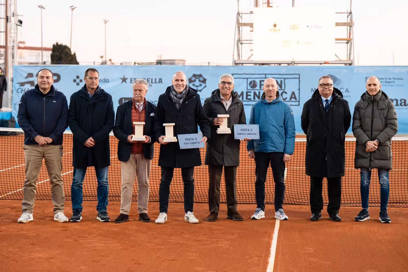 El Open Menorca homenajea a Orantes y Corretja en una ceremonia marcada por la historia del tenis español