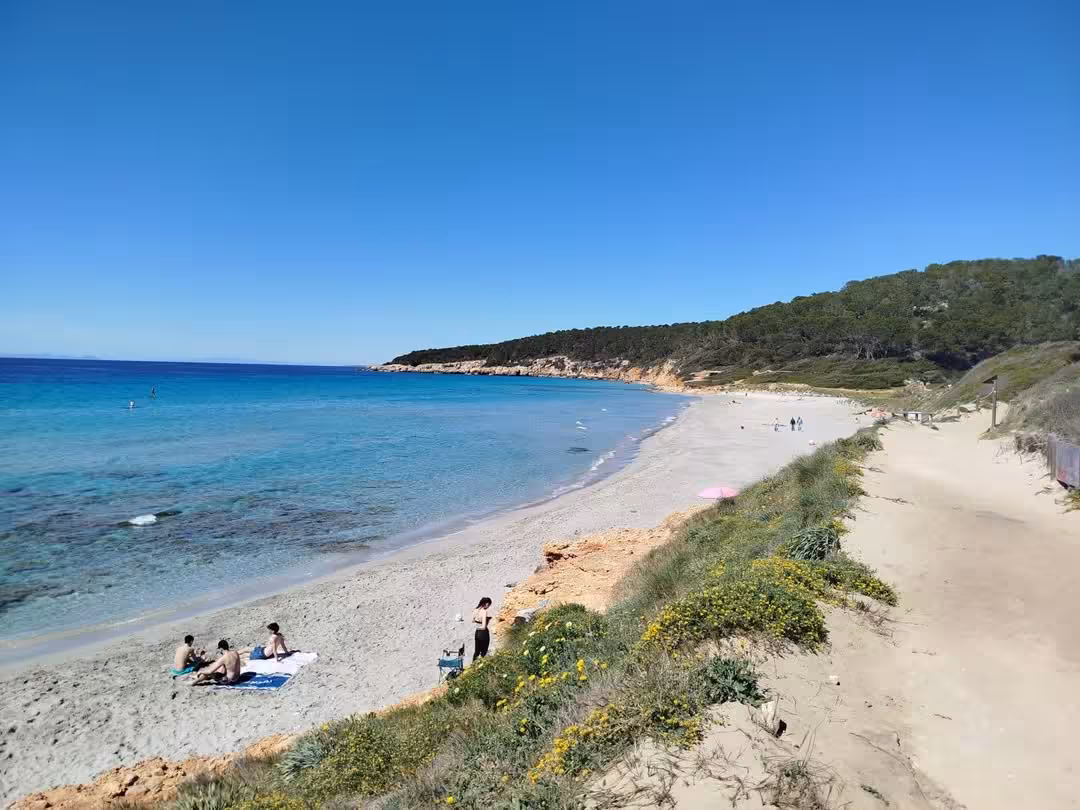 (Fotos) Las playas de Es Migjorn Gran recuperan arena gracias al último temporal