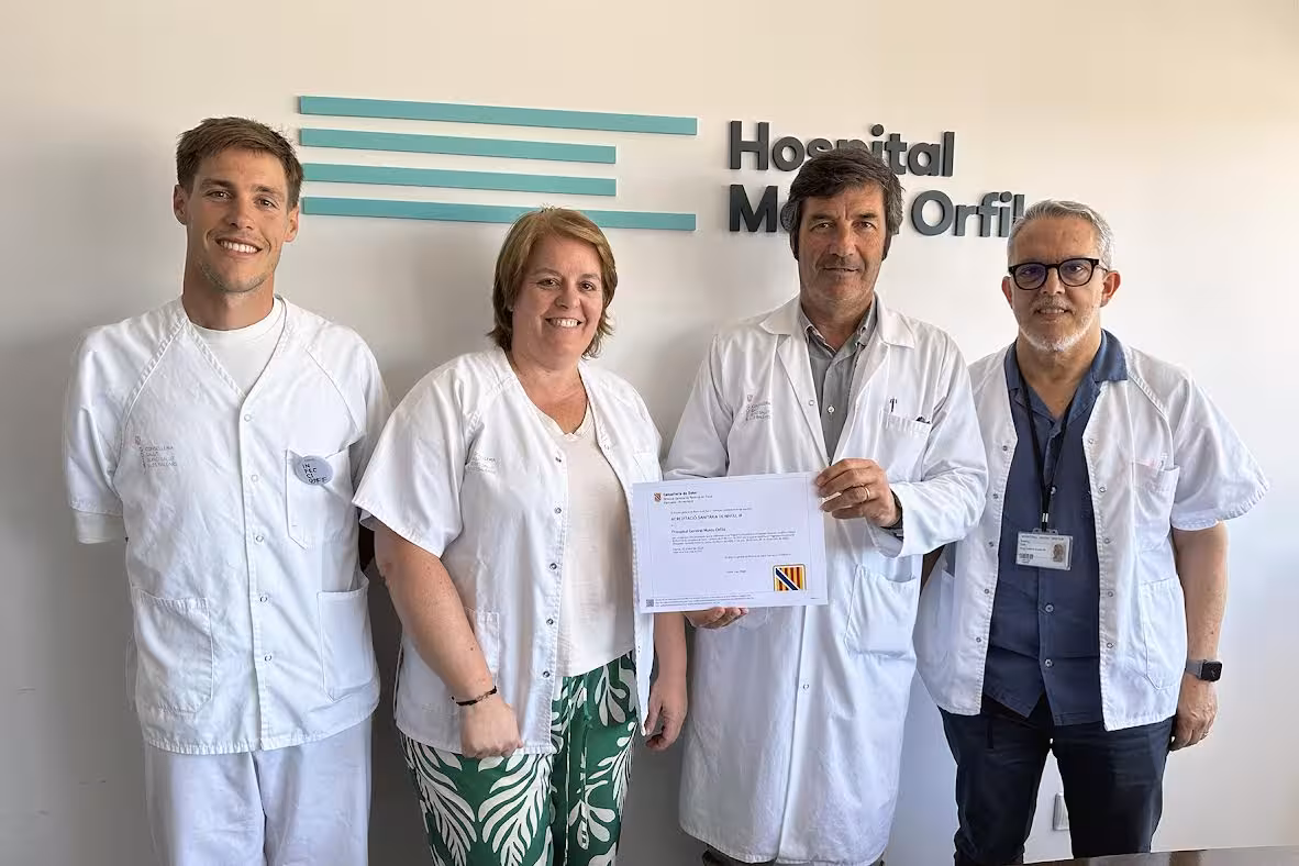 El Mateu Orfila alcanza la máxima acreditación sanitaria tras pasar directamente del nivel I al III