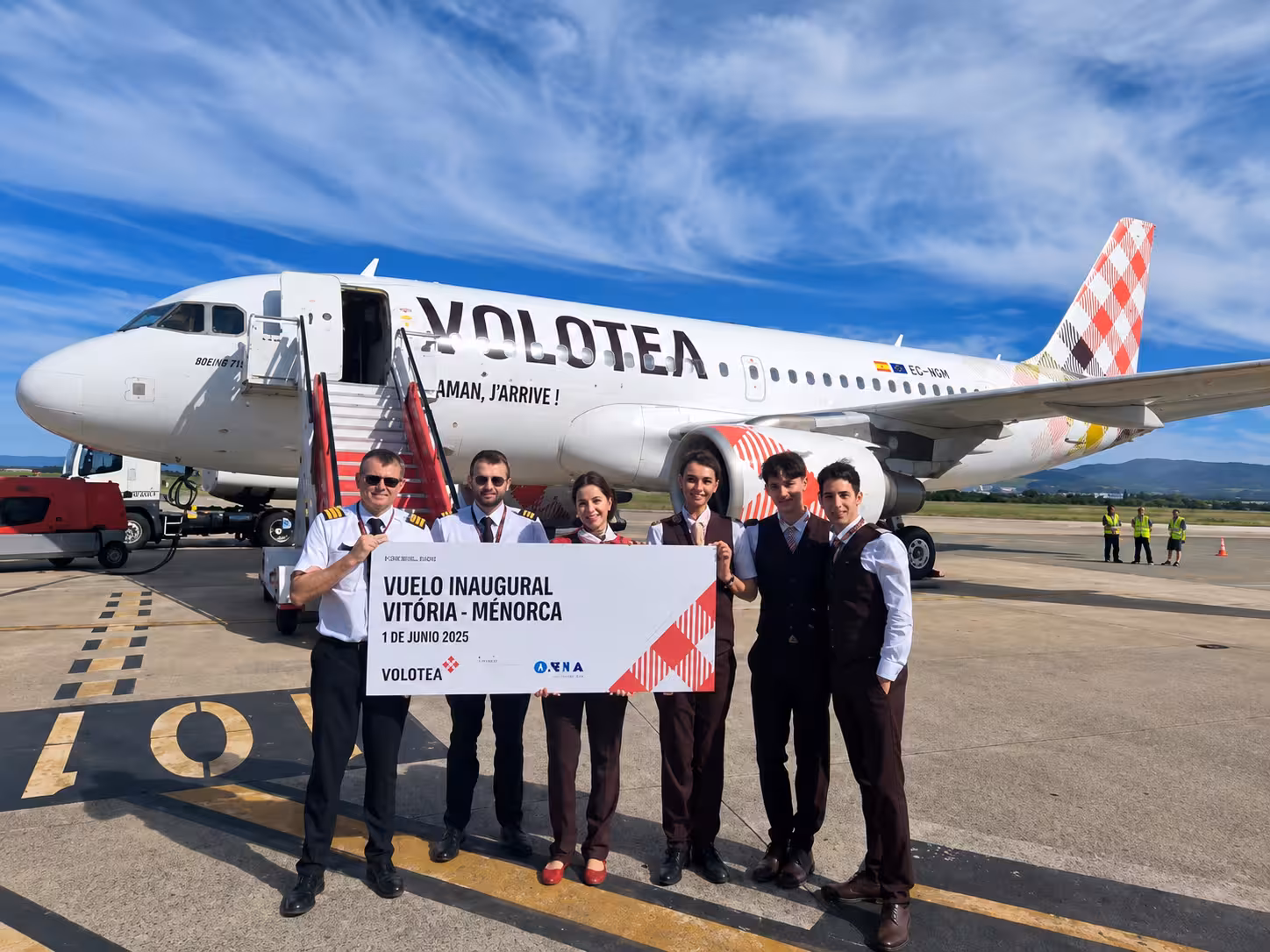 Volotea estrena la ruta entre Menorca y Vitoria-Gasteiz para reforzar la conectividad con el norte peninsular