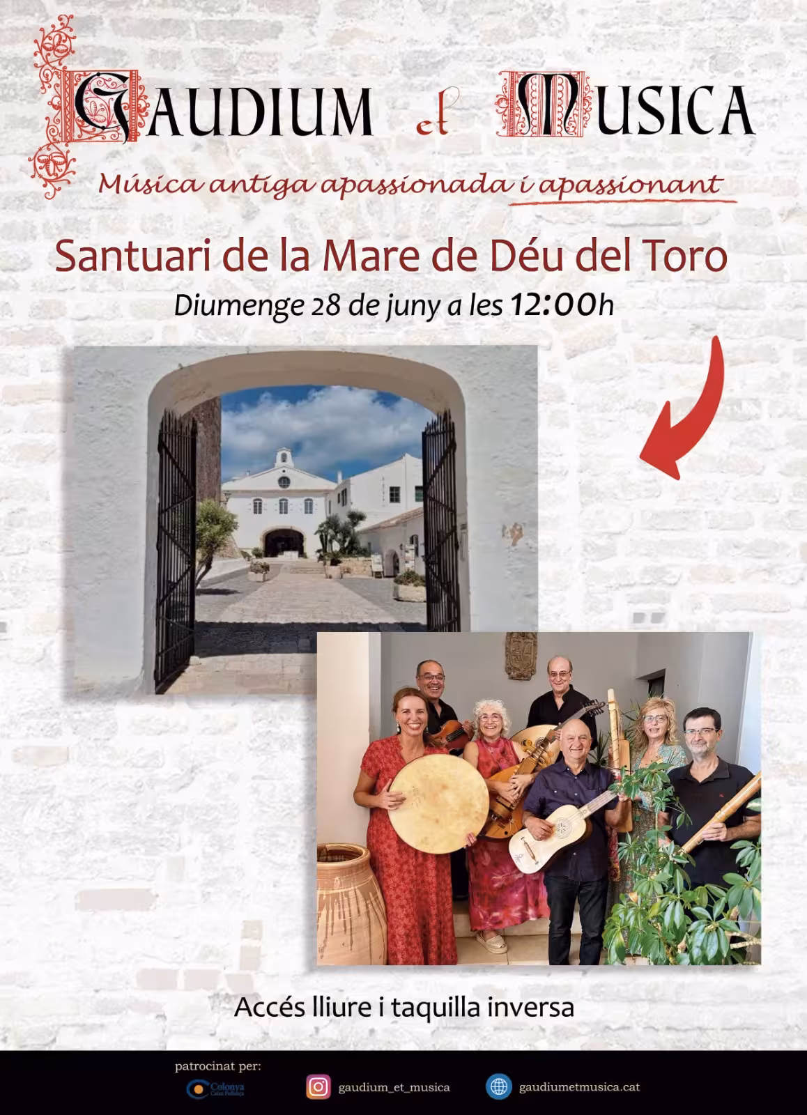La música antigua resonará en el santuario del Toro de la mano de Gaudium et Musica