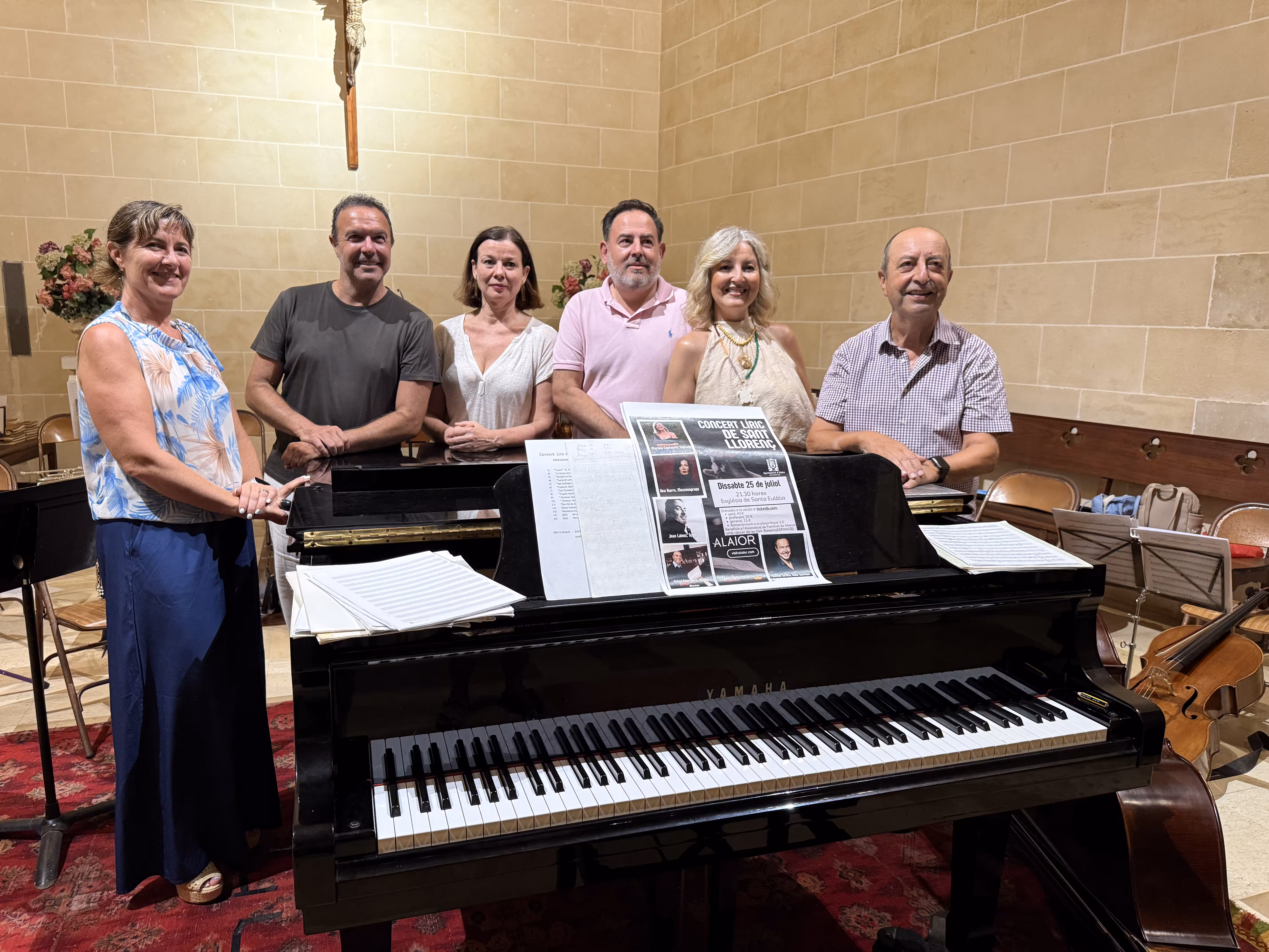 El concert líric de Sant Llorenç reunirá este sábado en Alaior a grandes figuras de la lírica internacional a beneficio de Aspanob