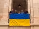 (La foto) Maó se suma al Día de la Bandera Nacional de Ucrania