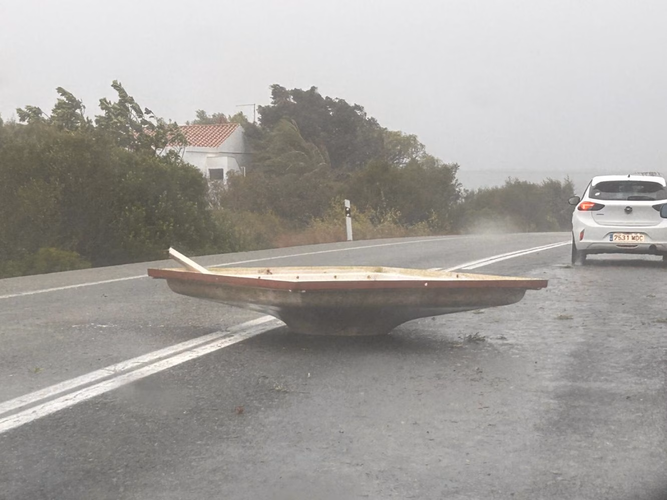 La tormenta causa estragos en Menorca