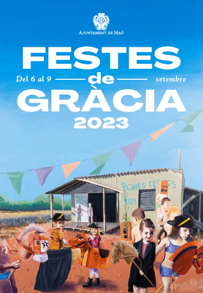 El Ajuntament de Maó desvela el innovador cartel de las fiestas de Gràcia 2023
