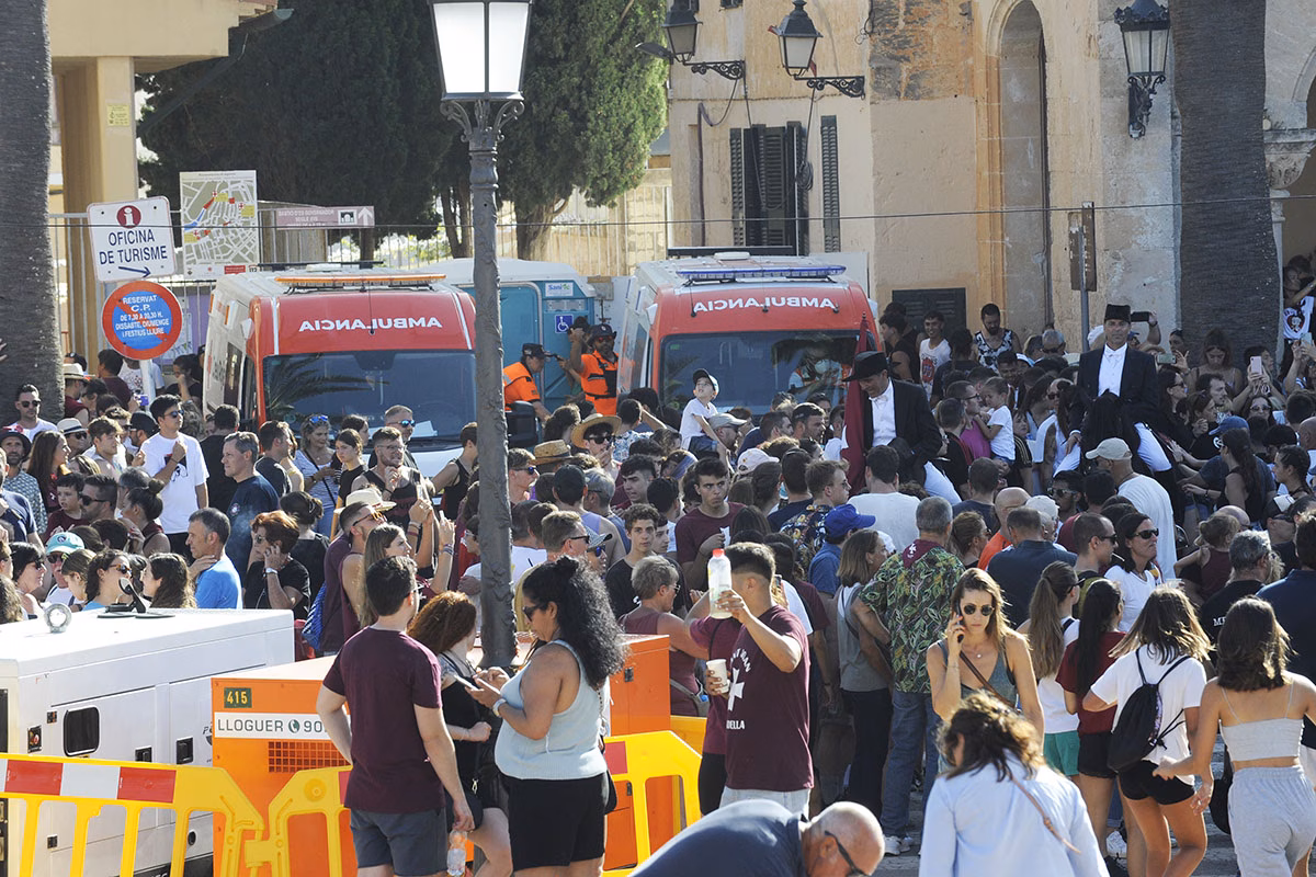 40 personas acudieron a Creu Roja tras las Corregudes de Sa Plaça y Santa Clara