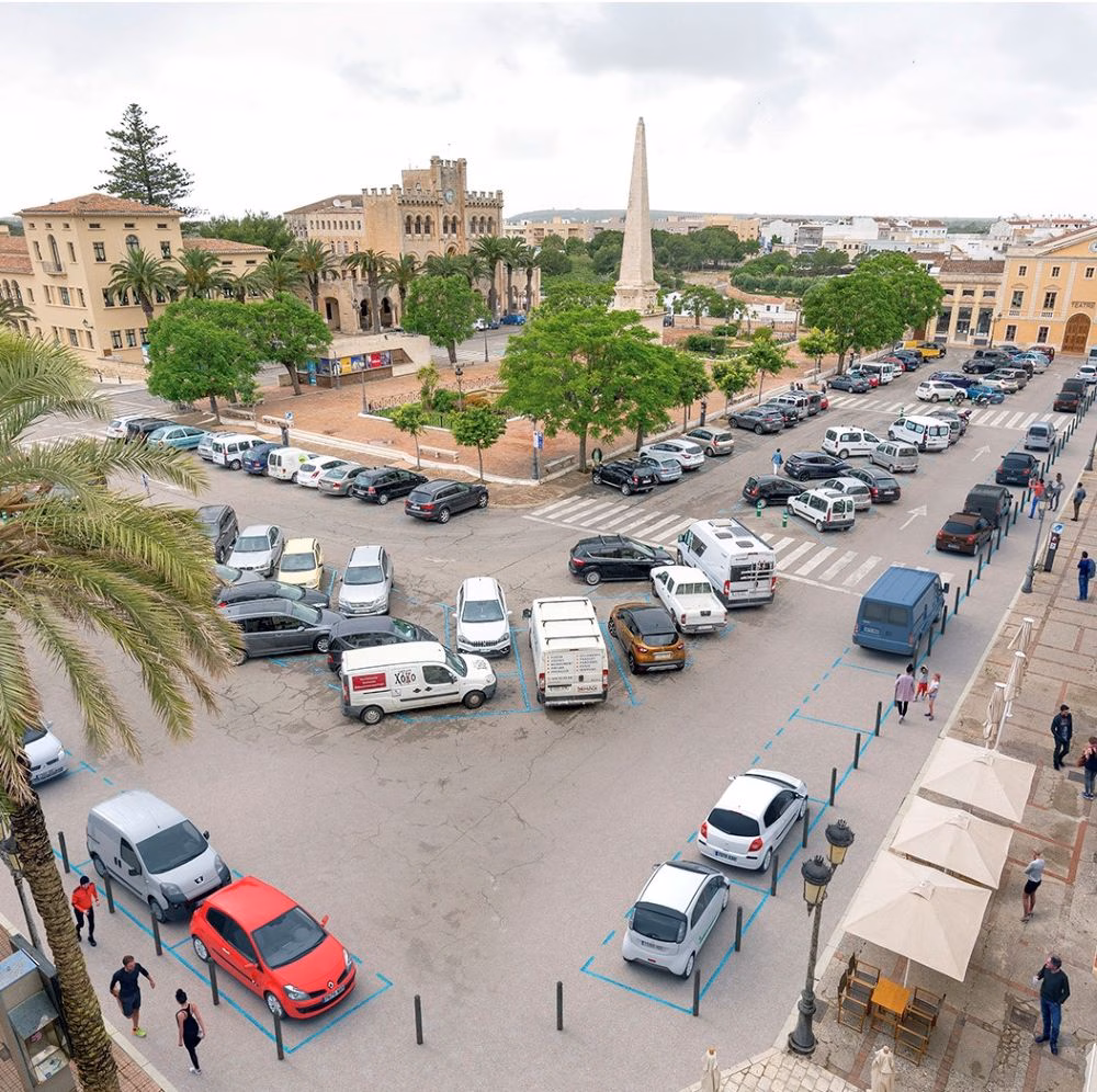 Blinkay, la nueva aplicación para los aparcamientos de Ciutadella