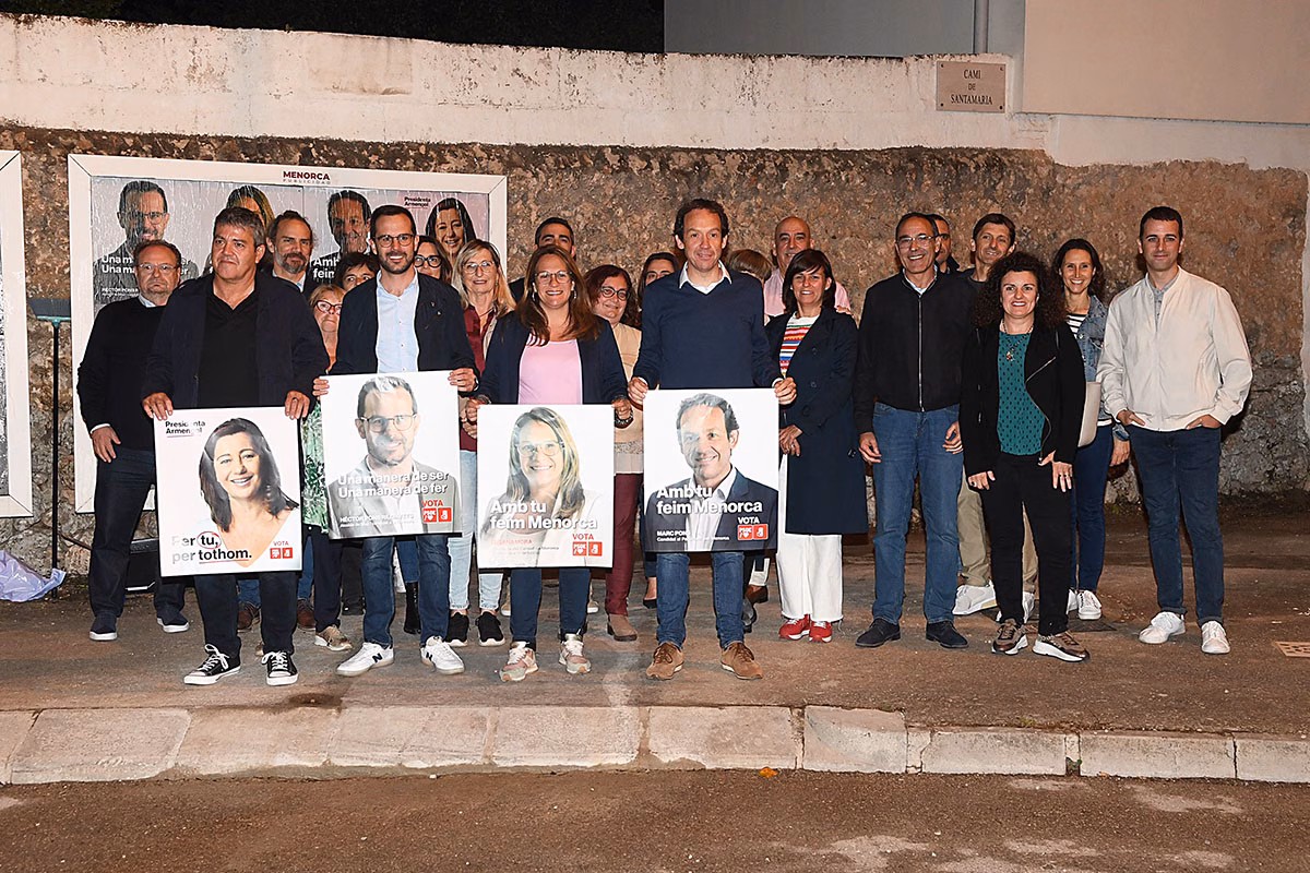 'Contigo hacemos Menorca', lema de la campaña socialista