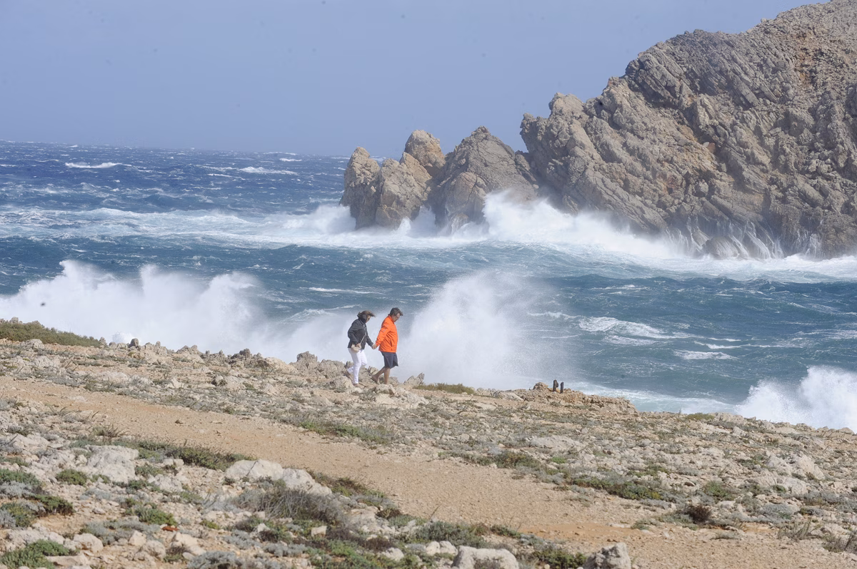 Llega un frente de viento del norte a Menorca esta noche