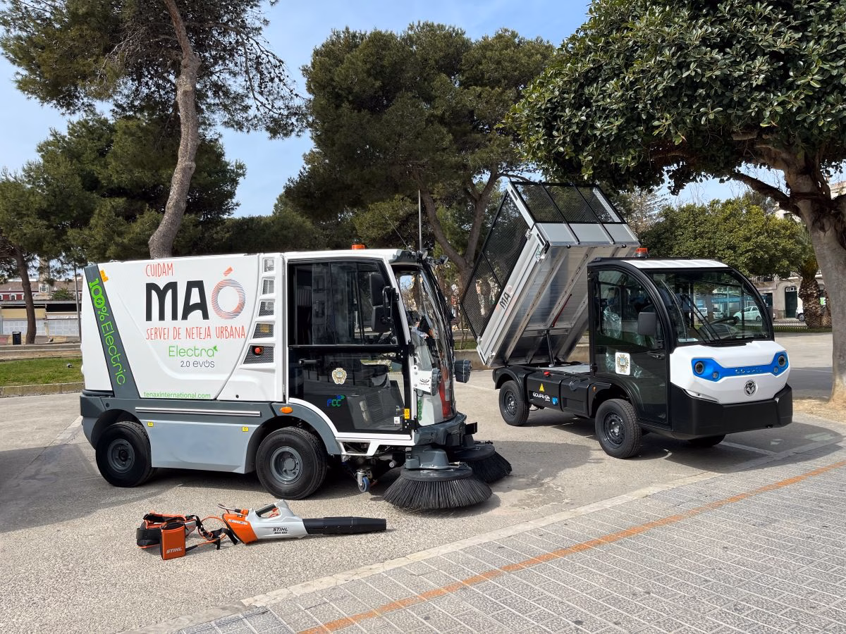 Nuevo equipamiento eléctrico y silencioso para los Servicios de Limpieza de Maó