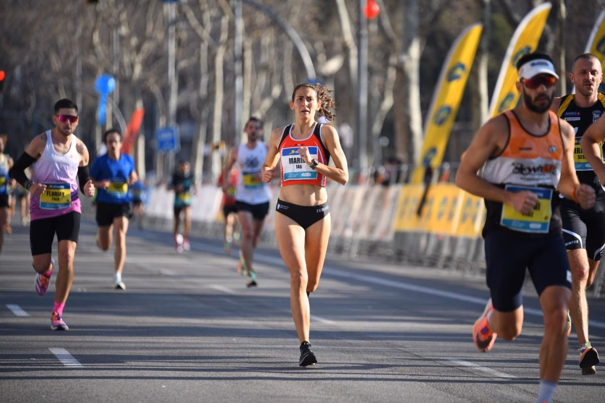 Marina Bagur, récord de Menorca de media maratón