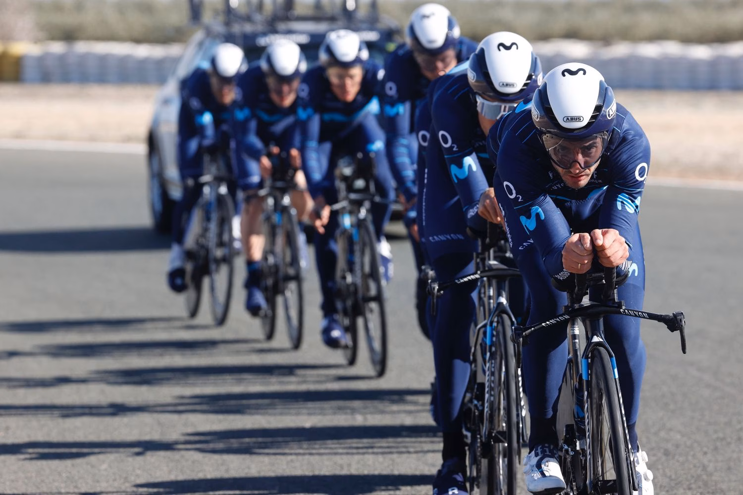 Albert Torres ya pedalea con el Movistar Team'23