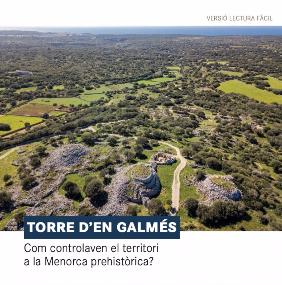 El libro de Sitjot sobre Torre d’en Galmés, adaptado a lectura fácil