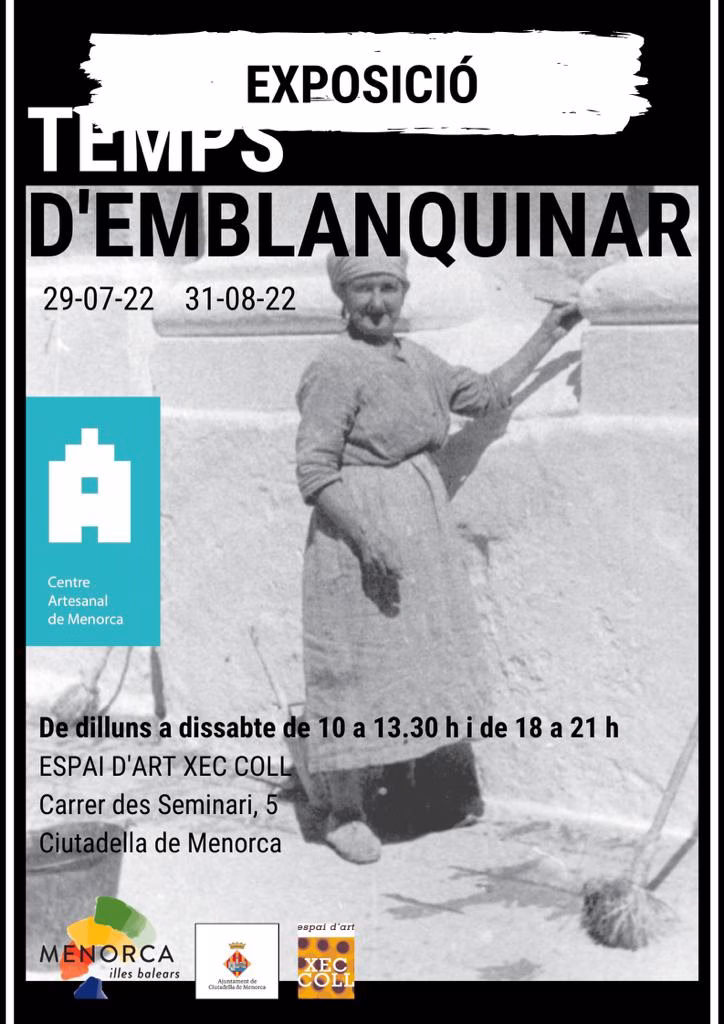La exposición 'Temps d'emblanquinar' llega a Ciutadella