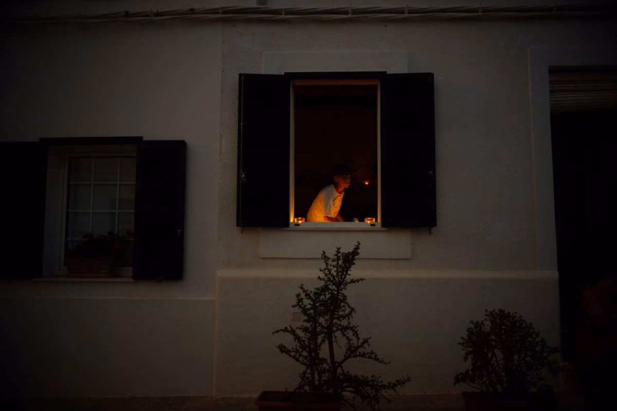 Ambiente a la luz de las velas en Alaior