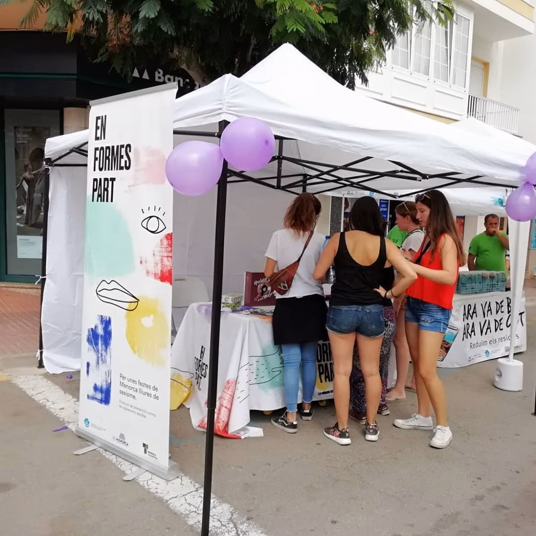 Ciutadella hace campaña contra las agresiones machistas en Sant Joan