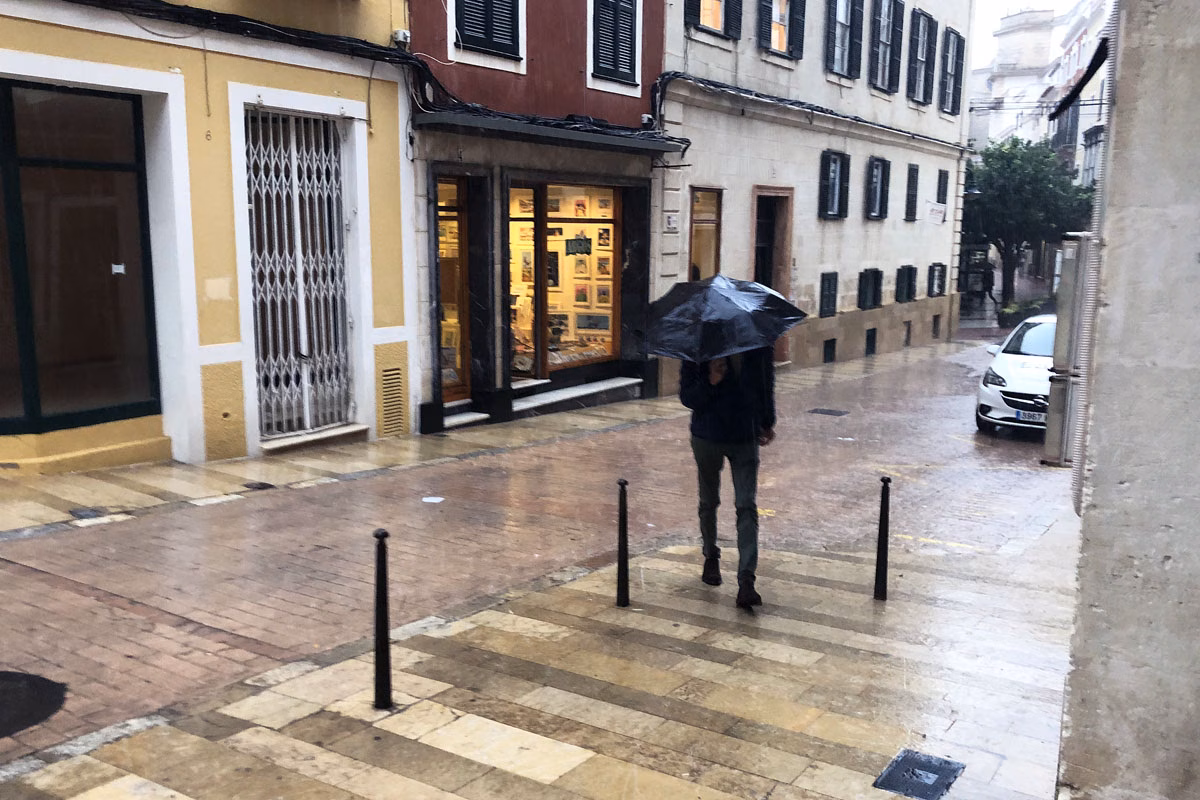 La Aemet prevé chubascos y posibles tormentas en Menorca