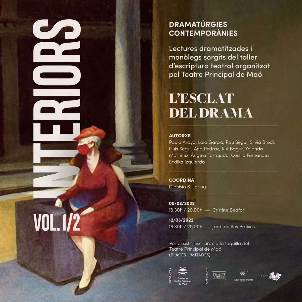 Lecturas dramatizadas de la mano del Teatro Principal de Maó