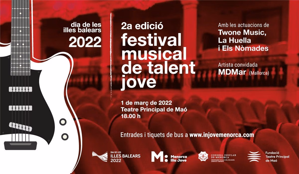 El Teatro Principal de Maó acoge el 2º Festival Musical de Talento Joven