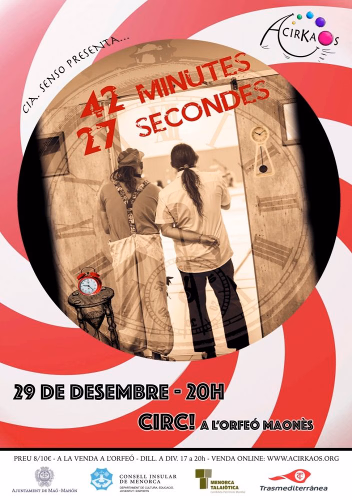 '42 minutes 27 secondes', el circo llega al Orfeó Maonès