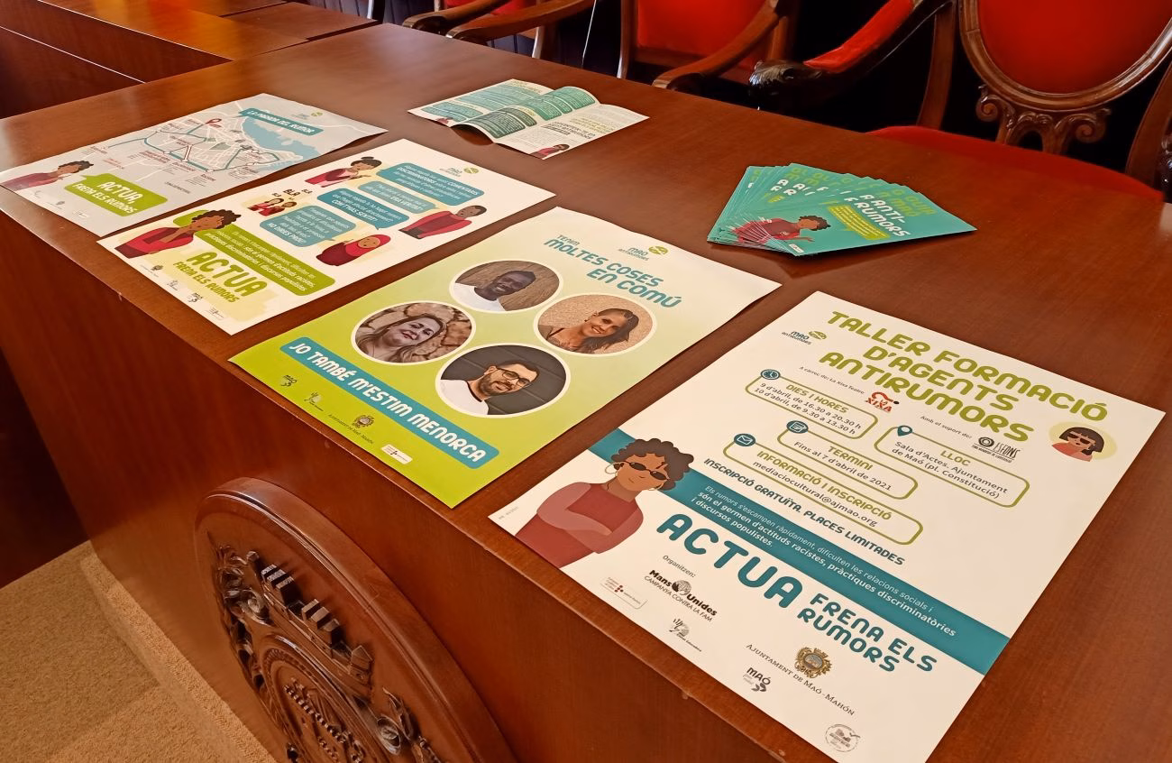 Campaña "Maó Antirumores" para luchar contra el racismo y la xenofobia