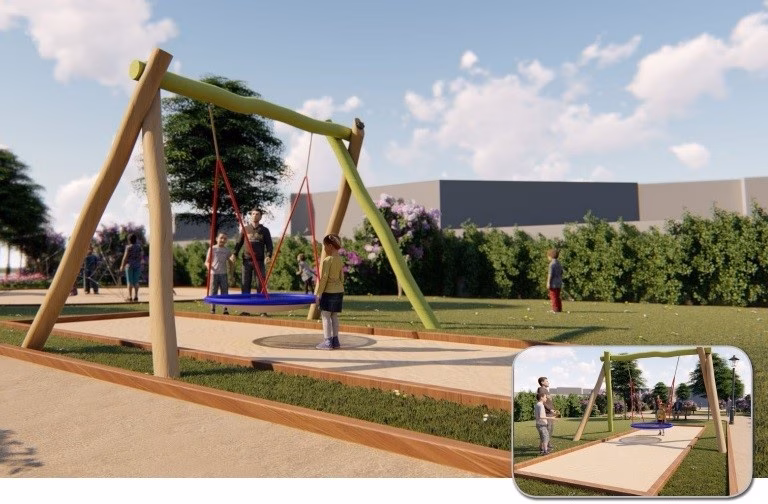 Un nuevo parque infantil para Sol del Este en Es Castell