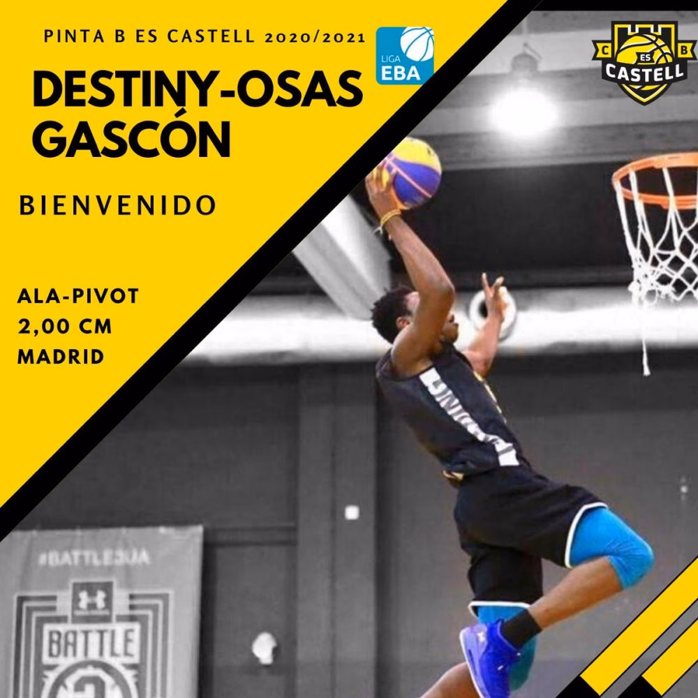 El Pinta B Es Castell ficha a Destiny-Osas Gascón