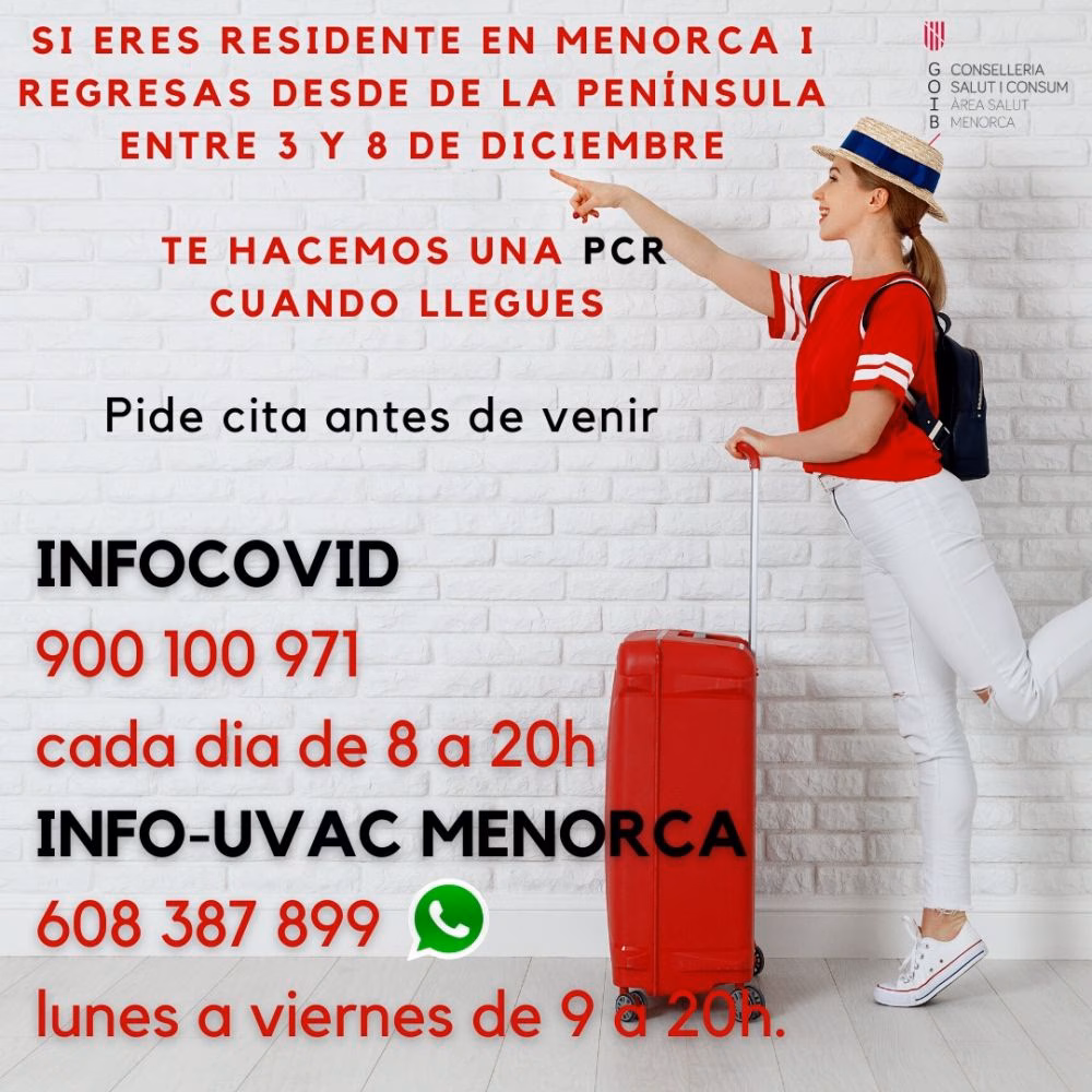 Así pueden solicitar una PCR gratuita los residentes que vengan por el puente