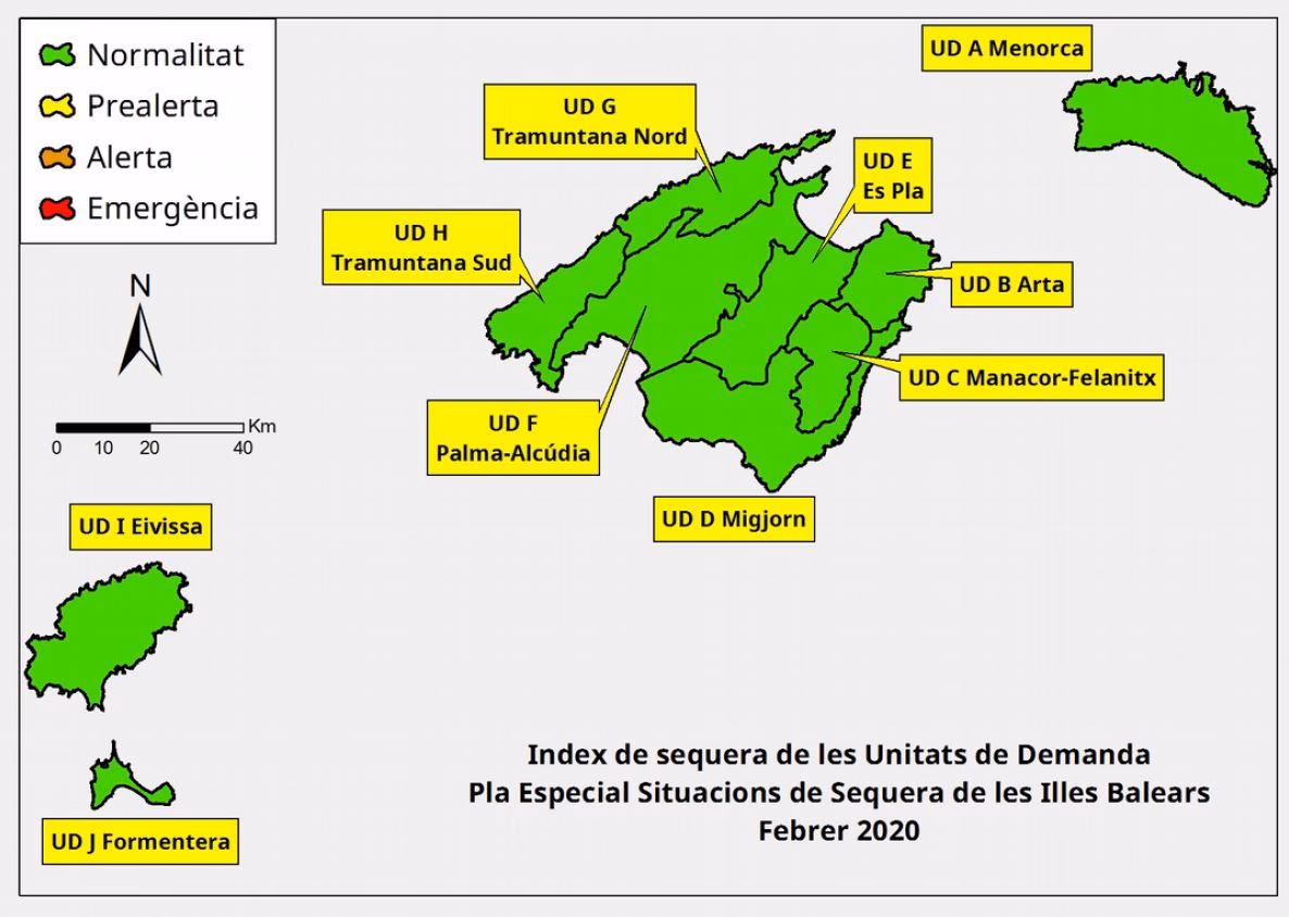 Menorca mantiene sus reservas hídricas en el 66% pese a la falta de lluvias