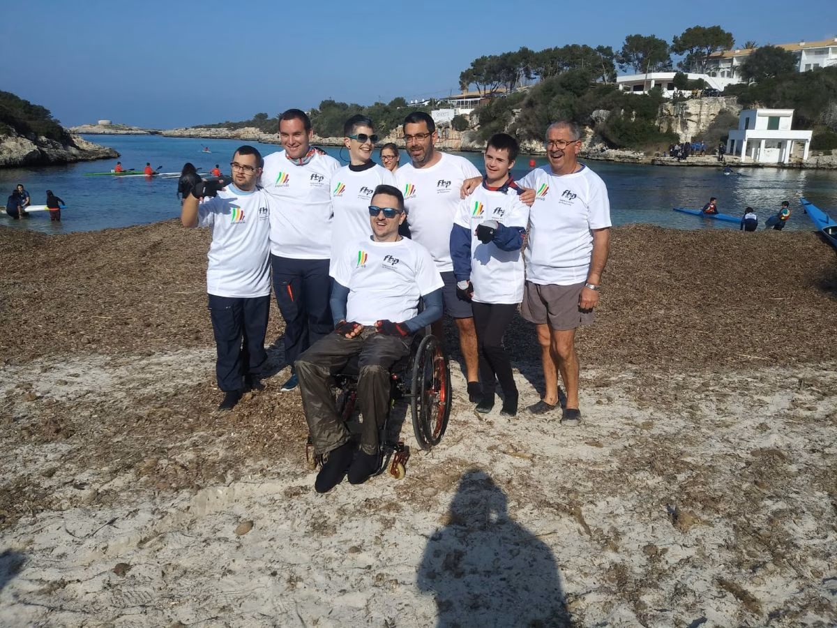 Estreno del grupo de competición de paracanoe de Menorca