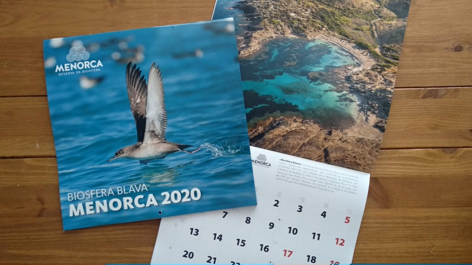 El Consell de Menorca dedica al mar el calendario institucional de 2020