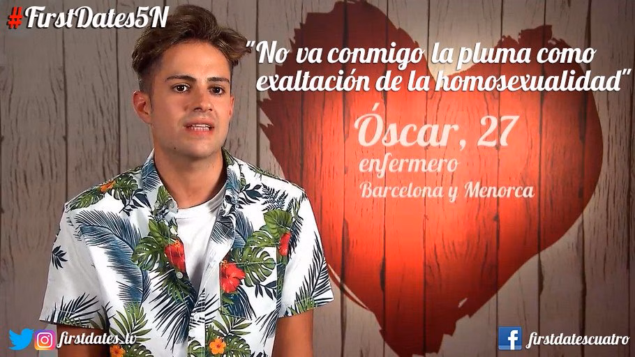 Óscar, el enfermero menorquín que busca el amor en "First Dates"