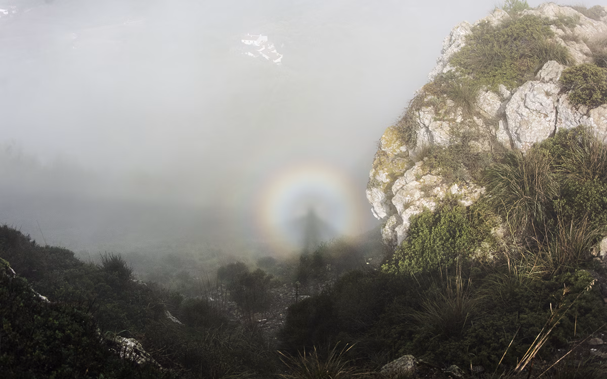 Un "espectro de Brocken" en Monte Toro