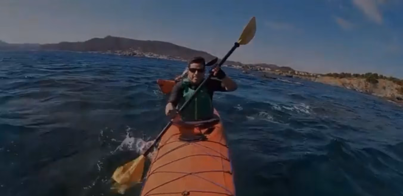 Primera vuelta a la isla en kayak de un ciego