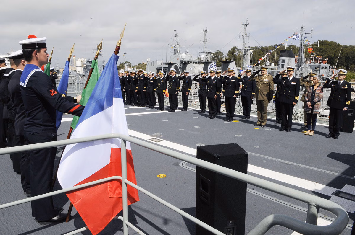 (Fotos) Homenaje en Maó a la Fuerza Marítima Europea