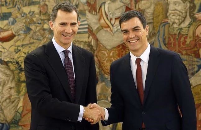 Pedro Sánchez jura ante el Rey su cargo de presidente del Gobierno
