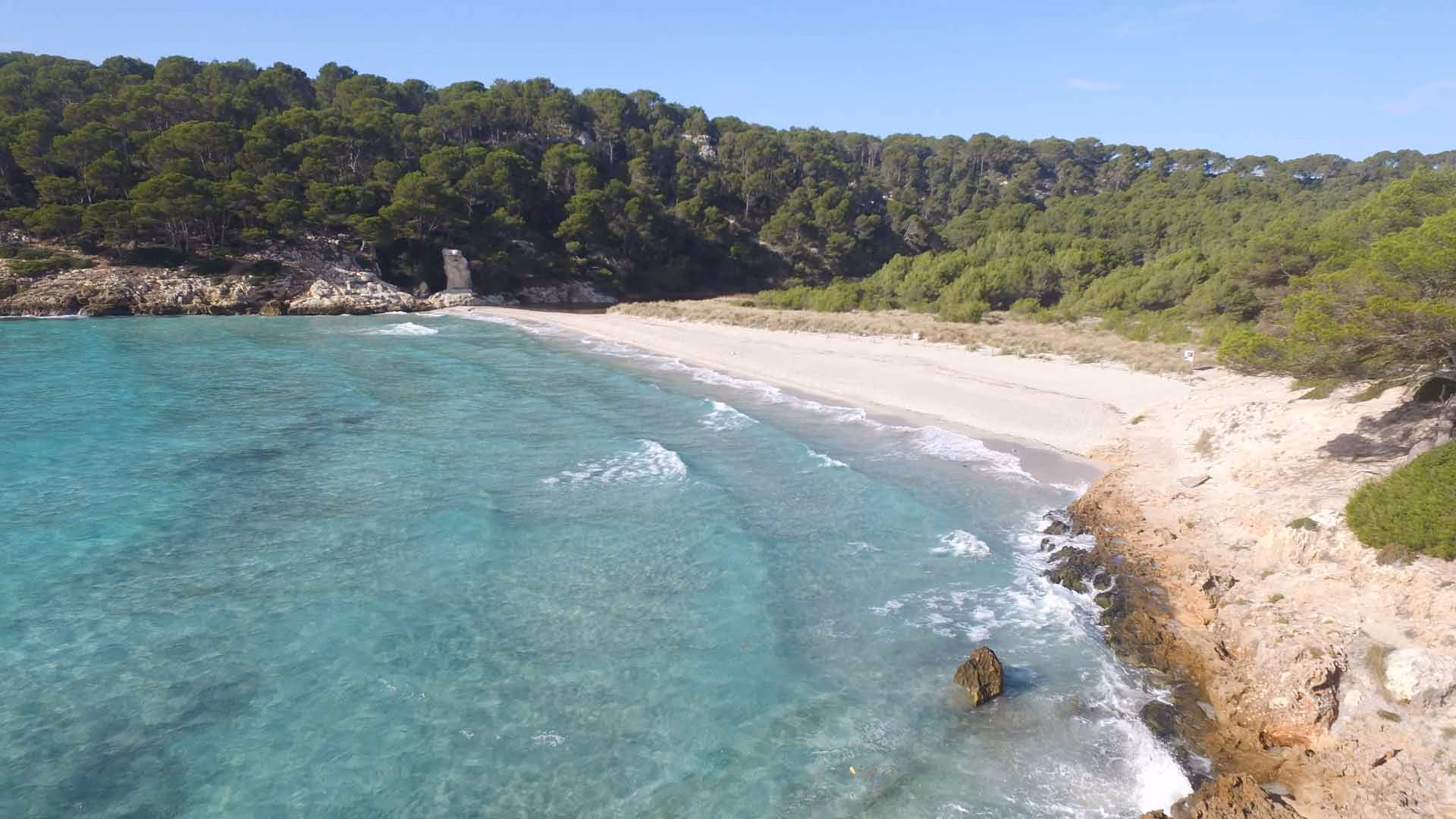 (Vídeo) Así se ve Cala Trebalúger desde el aire