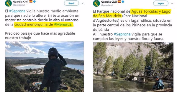 (Lo+viral) El nuevo error en Twitter de la Guardia Civil que incendia la red