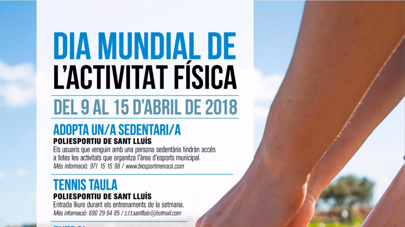 Sant Lluís se apunta al Día Mundial de la Actividad Física