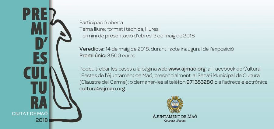 Se convoca el primer certamen Ciutat de Maó de escultura