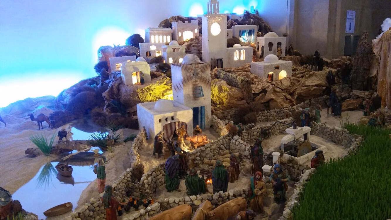 (Galería de fotos) Inaugurado el belén ONCE-Adagio en Santa Eulàlia de Maó