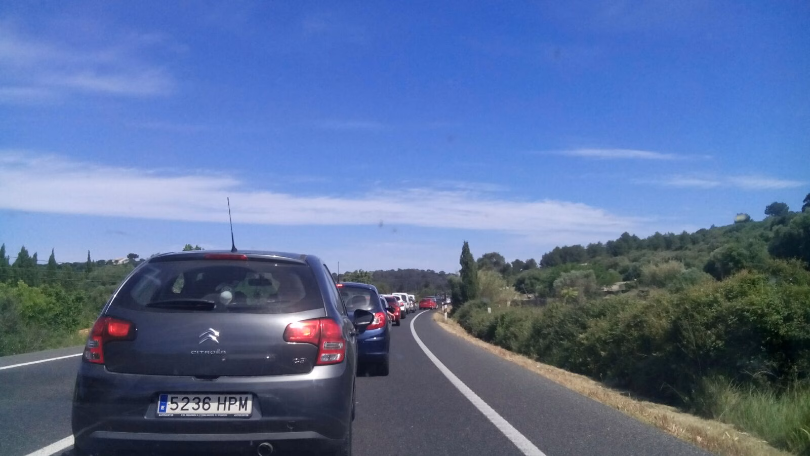 La densidad del tráfico en Menorca no es preocupante, según el Consell