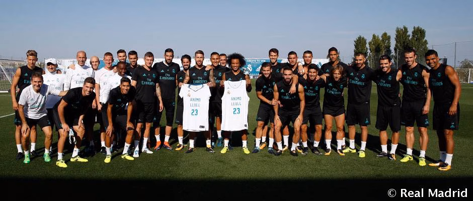 (La foto) Las estrellas del Real Madrid de fútbol también apoyan a Sergio Llull