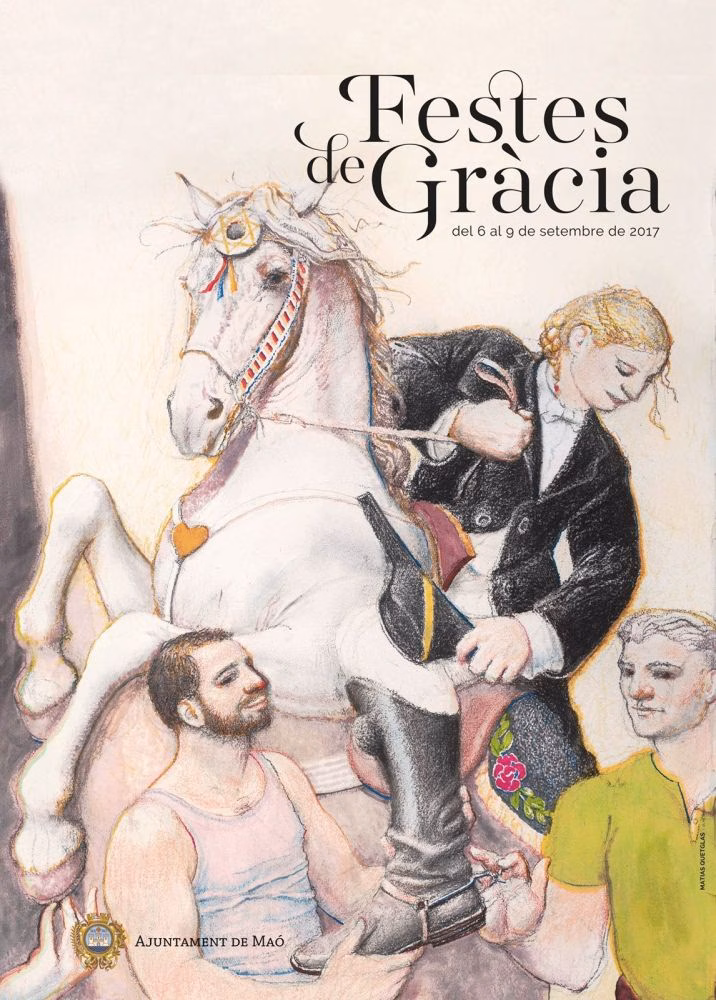 Este es el cartel de las fiestas de la Mare de Déu de Gràcia de Maó