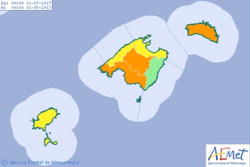 La alerta por altas temperaturas sube a naranja el lunes