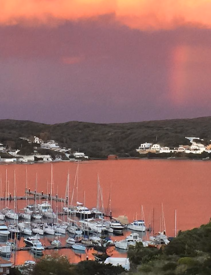 (La foto) Cielo encendido de primavera