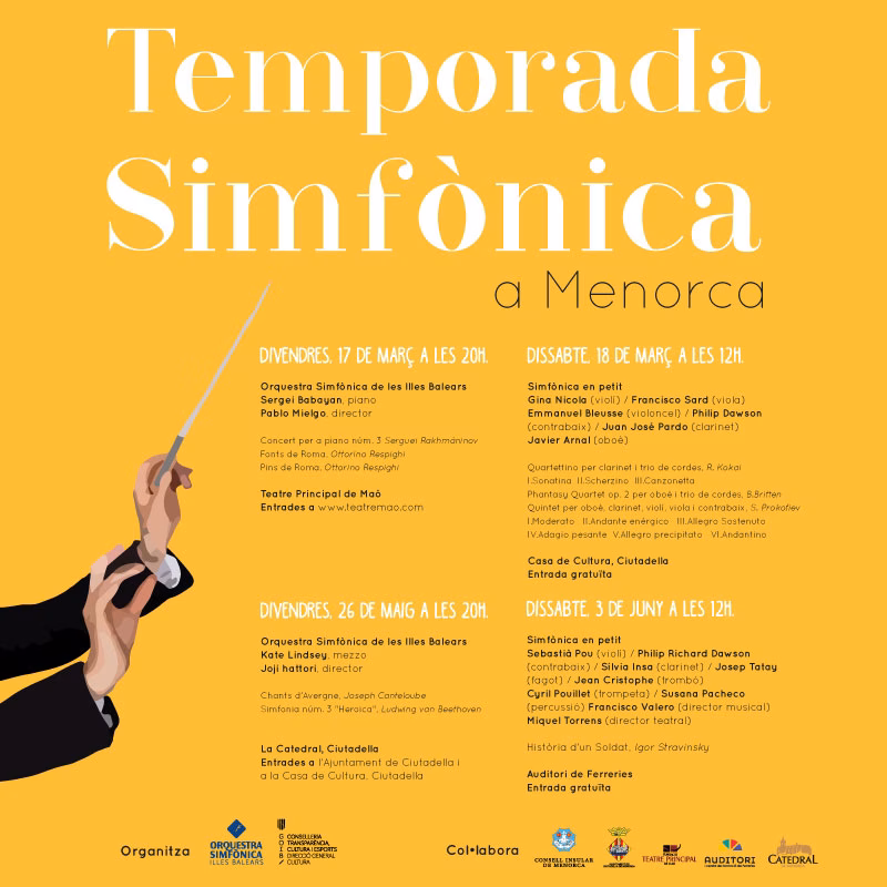 Arranca la temporada de la Orquestra Simfònica de les Illes Balears en Menorca