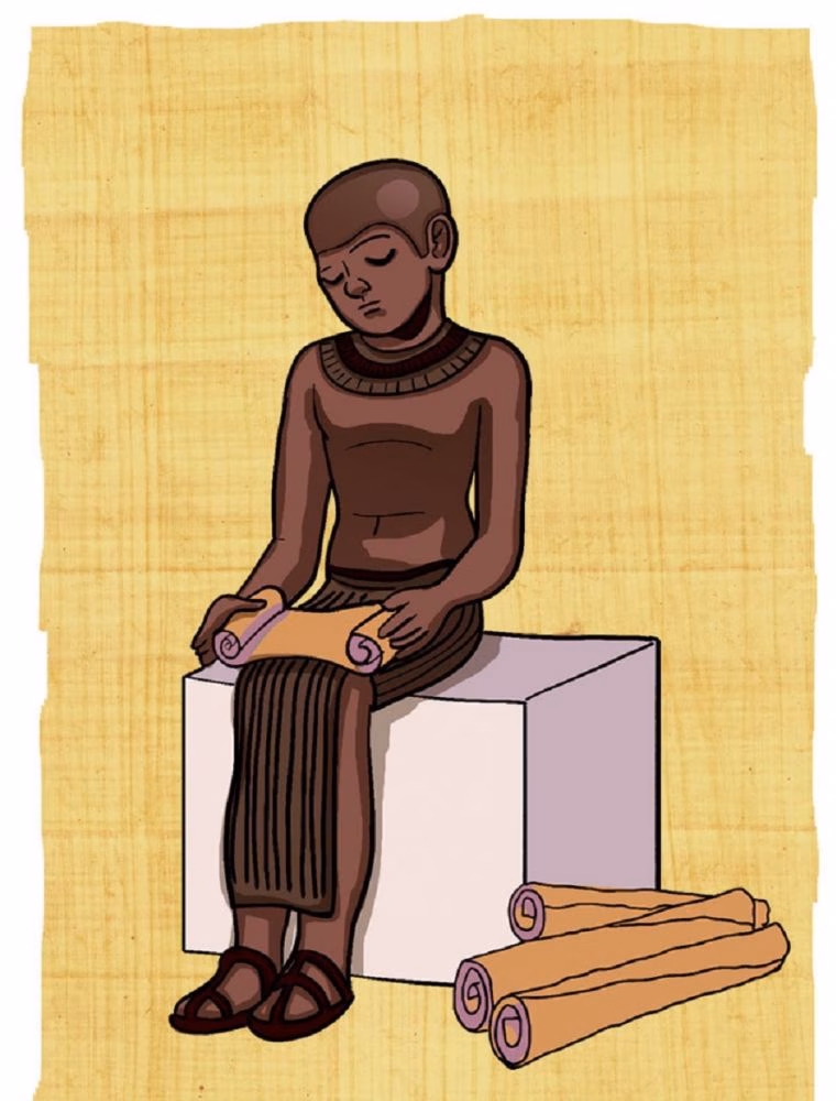 Un punto de lectura con la figura de Imhotep para apoyar la candidatura de Menorca Talayótica