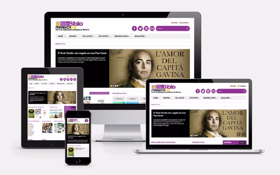 La red de bibliotecas de Menorca renueva su página web